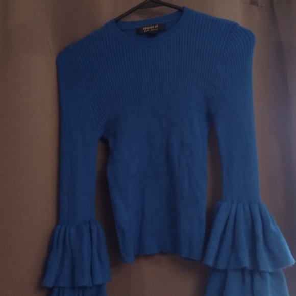 Forever 21 Blue Sweater - Size M - Picture 1 of 6